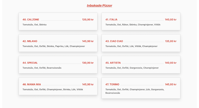 Opinii despre Nisses Pizzeria în Kållered - Gastronomi och hotellverksamhet