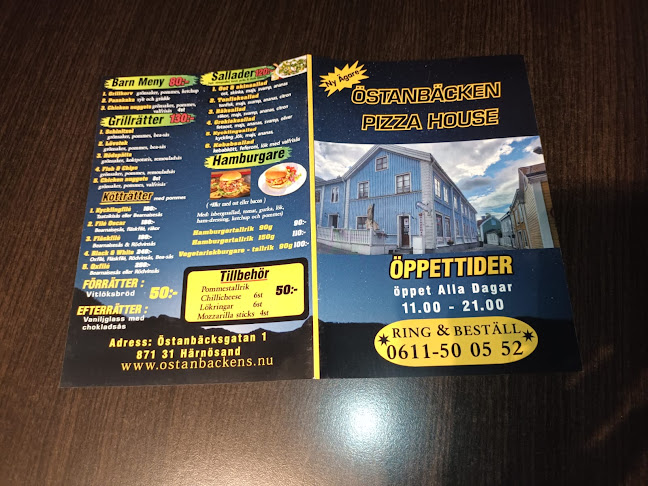Opinii despre Östanbäcken Pizza House în Härnösand - Gastronomi och hotellverksamhet