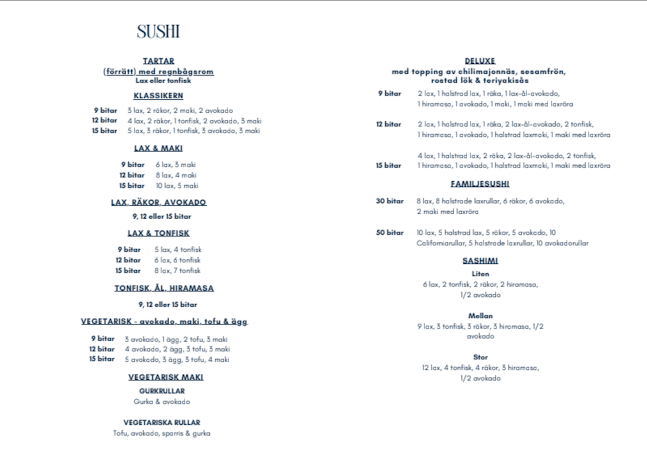 Saya Sushi - Hötorget, Stockholm city - Gastronomi och hotellverksamhet