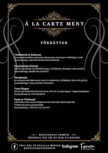 Restaurang Ferrum - Gastronomi och hotellverksamhet