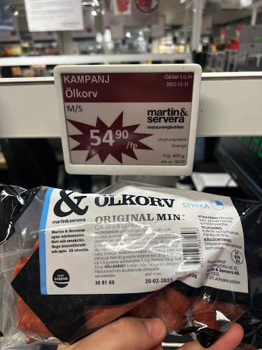 Comentarii opinii despre Martin & Servera Restaurangbutiker Bromma