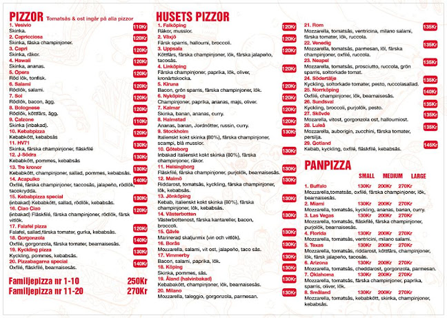 Opinii despre Pizzabagarna în Jönköping - Gastronomi och hotellverksamhet