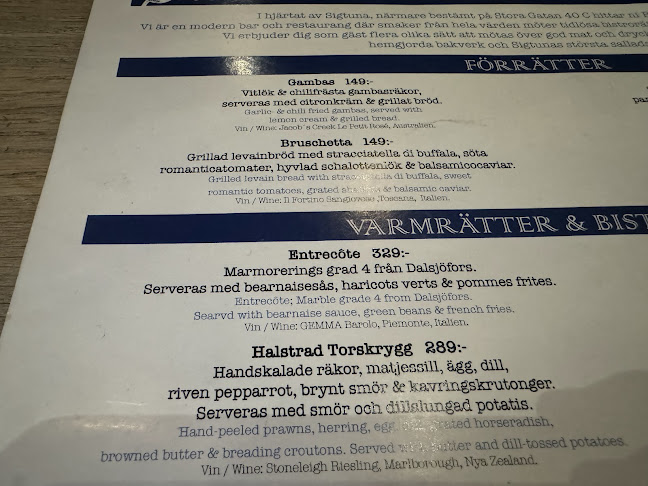 Opinii despre Bistro & Café Valvet în Sigtuna - Gastronomi och hotellverksamhet