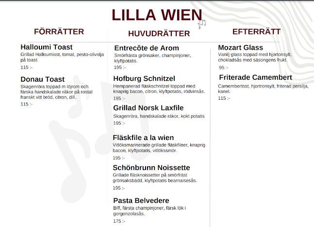 Opinii despre Lilla Wien Resturang & Pub în Stockholm - Gastronomi och hotellverksamhet