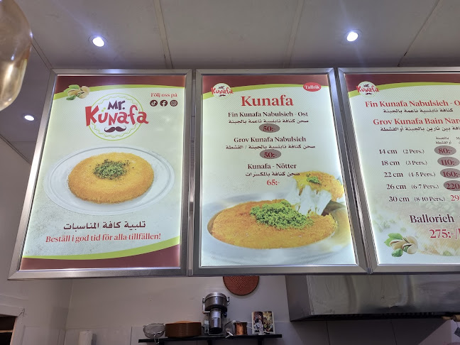 Opinii despre Mr. Kunafa în Södertälje - Gastronomi och hotellverksamhet