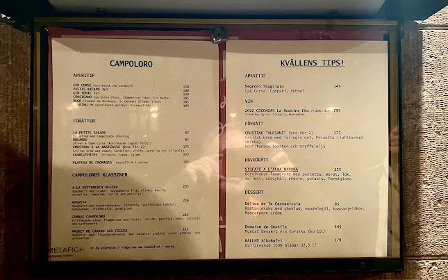 Opinii despre Campoloro în Stockholm - Gastronomi och hotellverksamhet
