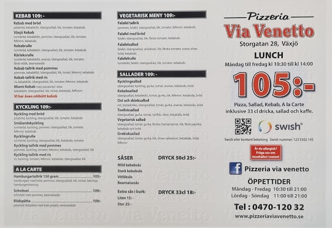 Opinii despre Via Venetto în Växjö - Gastronomi och hotellverksamhet