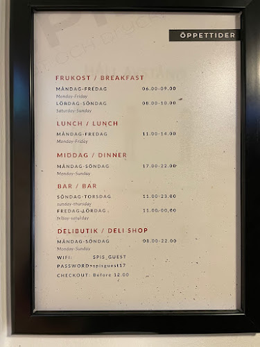 Spis Mat och Dryck - Restaurant - Gastronomi och hotellverksamhet