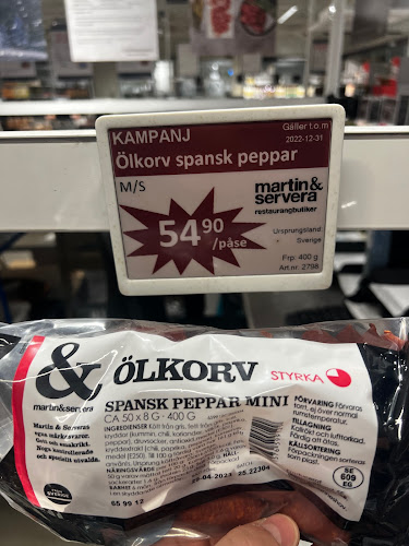 Comentarii opinii despre Martin & Servera Restaurangbutiker Bromma