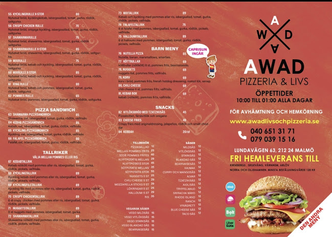 Awad livs & Pizzeria - Gastronomi och hotellverksamhet