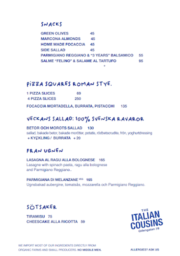 THE ITALIAN COUSINS - Stockholm