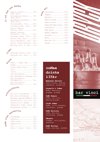 Bar Vinci Open Times