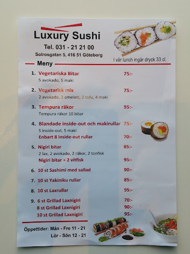 Opinii despre Luxury Sushi în Göteborg - Gastronomi och hotellverksamhet