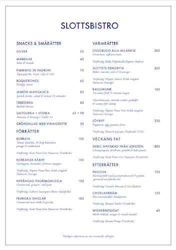 Slottsrestaurangen Nyköpingshus - Nyköping