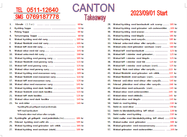 Opinii despre Restaurang Canton în Skara - Gastronomi och hotellverksamhet