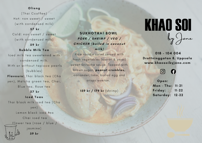 Khao Soi by Jane Open Times