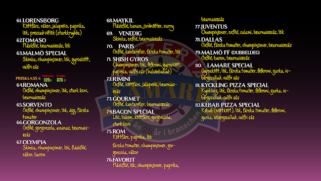 Pizzeria Lamare Malmö - Malmö
