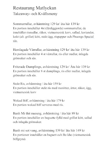 Comments and reviews of Restaurang Matlyckan