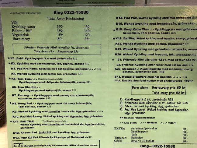 Reviews of Thai Take Away in Alingsås - Gastronomi och hotellverksamhet