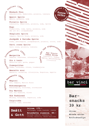 Comments and reviews of Bar Vinci