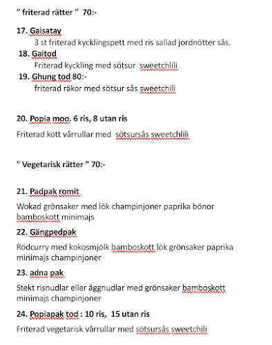 Jw Thaimat - Gastronomi och hotellverksamhet