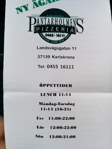Pantarholmens Pizzeria Karlskrona