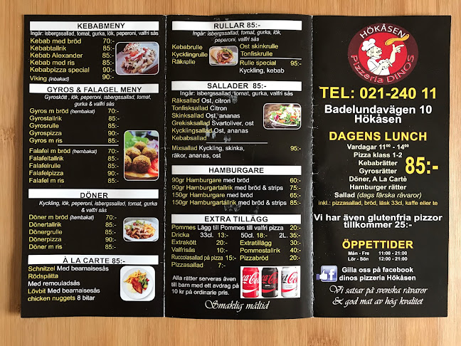 Opinii despre Dinos Pizzeria Hökåsen Västerås în Västerås - Gastronomi och hotellverksamhet