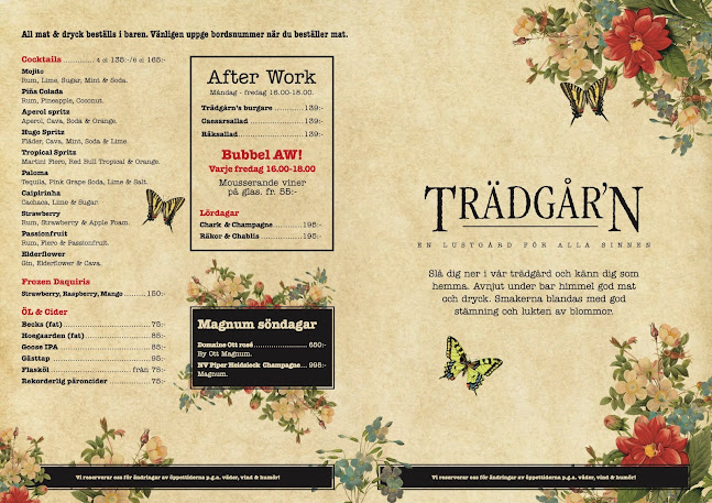 Opinii despre Trädgår'n Norrköping în Norrköping - Gastronomi och hotellverksamhet