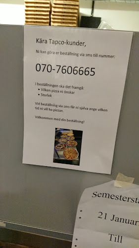 Opinii despre Tapco Pizza în Eskilstuna - Gastronomi och hotellverksamhet