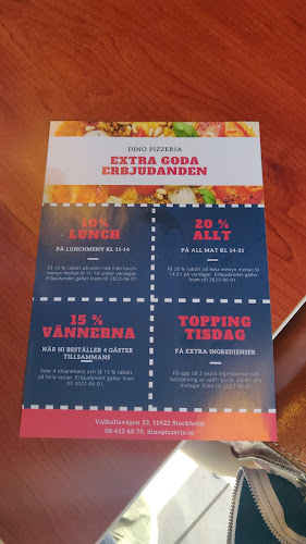 Opinii despre Dino Pizzeria în Stockholm - Gastronomi och hotellverksamhet
