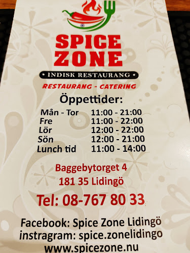 Opinii despre Spice Zone - Indisk Restaurang Lidingö în Lidingö - Gastronomi och hotellverksamhet