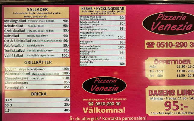 Comentarii opinii despre Pizzeria Venezia - Pizzeria Lidköping