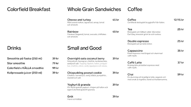 Opinii despre Colorfield în Stockholm - Gastronomi och hotellverksamhet