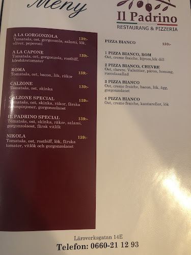 Opinii despre Italienska restaurang ILPadrino în Örnsköldsvik - Gastronomi och hotellverksamhet