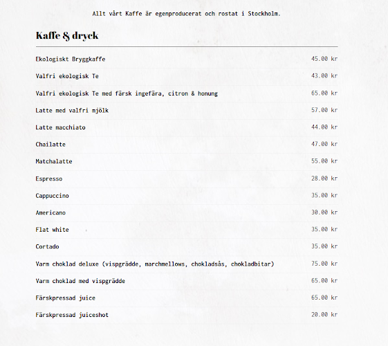 Opinii despre Lilla caféet på söder în Stockholm - Gastronomi och hotellverksamhet