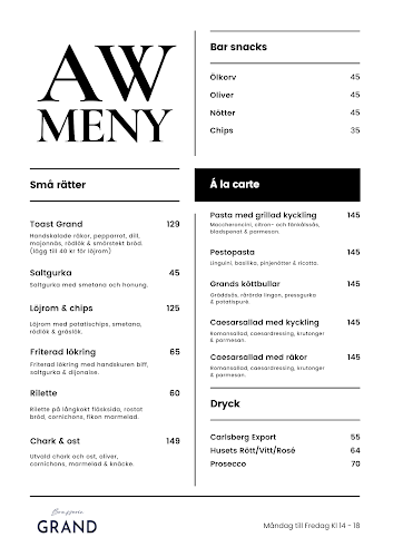 Opinii despre Brasserie Grand în Linköping - Gastronomi och hotellverksamhet