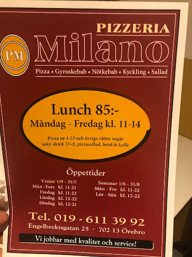 Comentarii opinii despre Pizzeria Milano Örebro