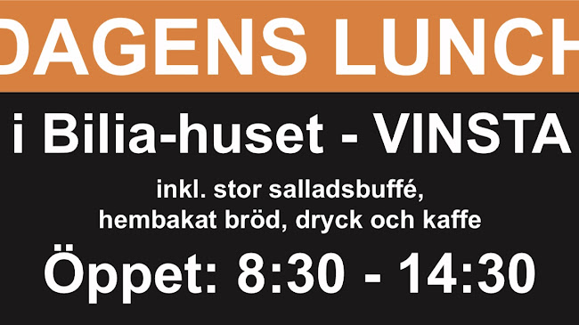 Reviews of Lunchrestaurang Bilia i Vinsta in Vällingby - Gastronomi och hotellverksamhet