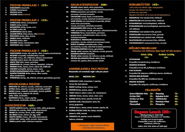 Comentarii opinii despre Cafè Bergshamra & Pizzeria