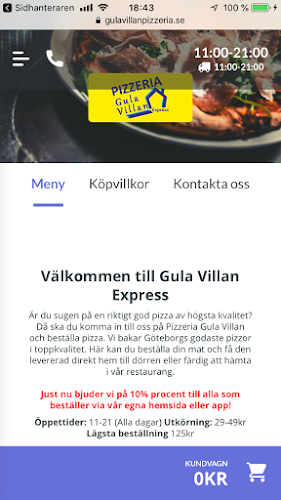 Pizzeria Gula Villan Express - Sävedalen