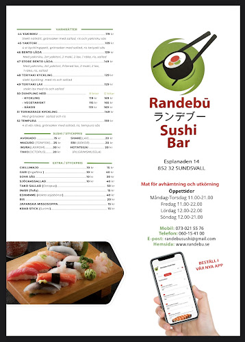 Opinii despre Randebu Sushi Bar în Sundsvall - Gastronomi och hotellverksamhet