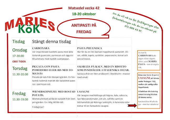 Maries Kök - Hudiksvall