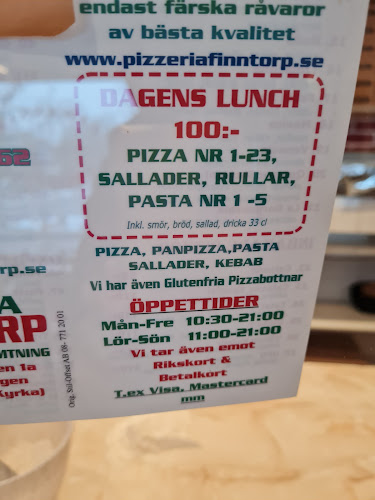 Opinii despre Pizzeria Finntorp în Nacka - Gastronomi och hotellverksamhet
