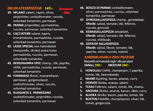 Comentarii opinii despre Cafè Bergshamra & Pizzeria