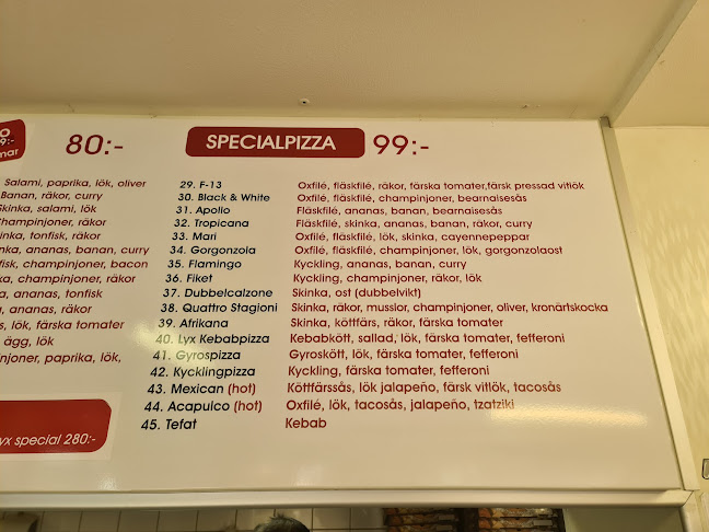 Opinii despre F-13 Pizzeria în Norrköping - Gastronomi och hotellverksamhet