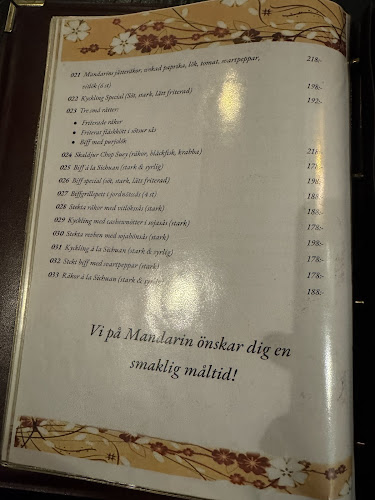 Restaurang Mandarin Phone number