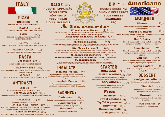 Prins Carl Restaurang & Kvälls Bar - Ystad