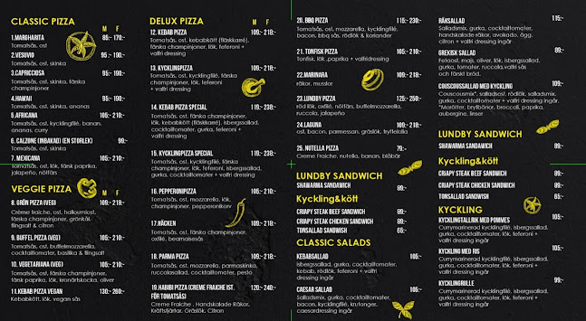 Opinii despre Lundby guld pizzeria în Göteborg - Gastronomi och hotellverksamhet