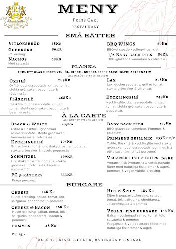 Opinii despre Prins Carl Restaurang & Kvälls Bar în Ystad - Gastronomi och hotellverksamhet