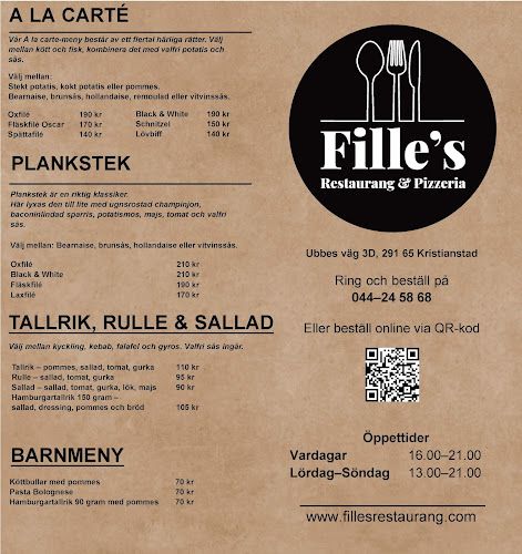Opinii despre Filles restaurang & pizzeria în Kristianstad - Gastronomi och hotellverksamhet